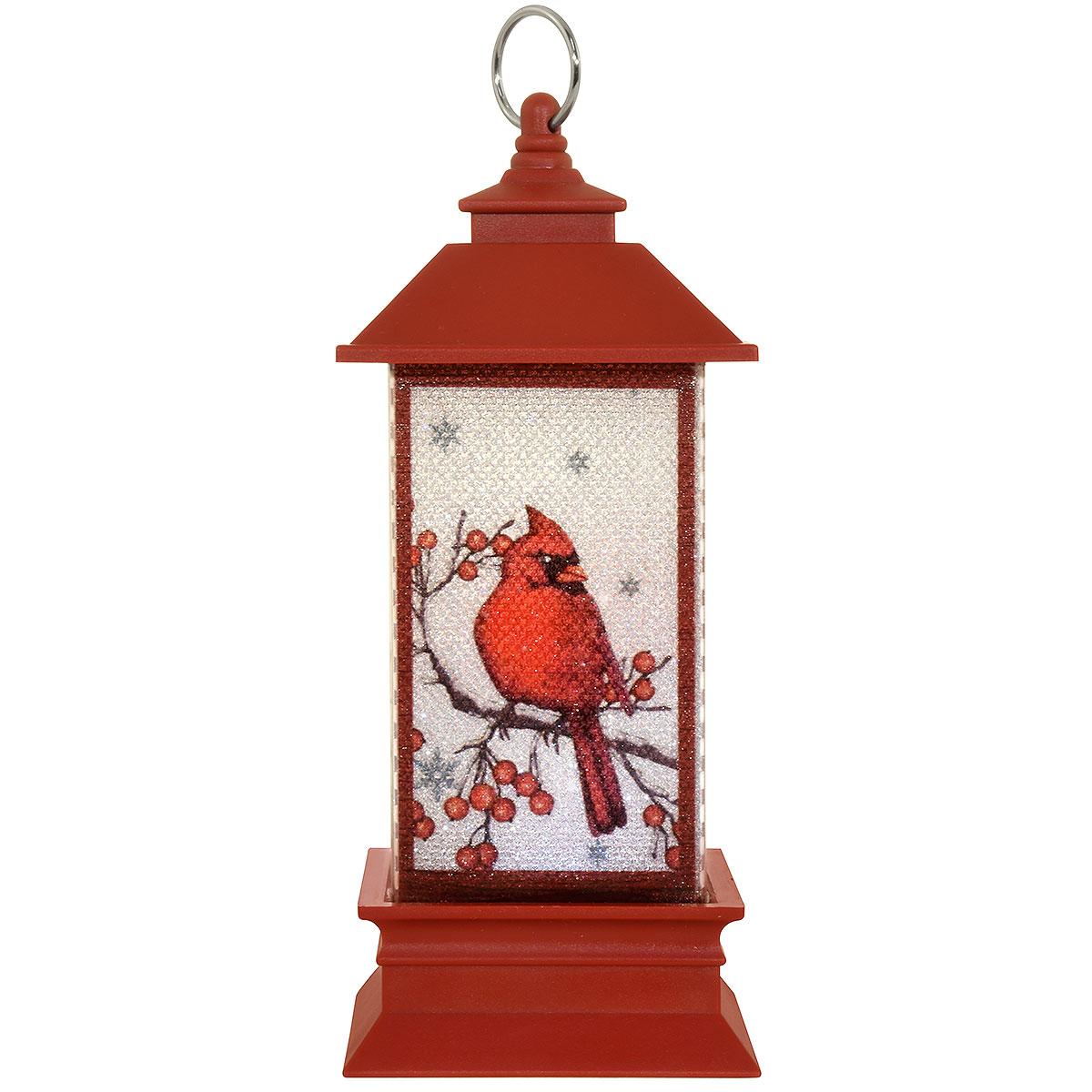 Plastic Lighted Lantern Cardinal