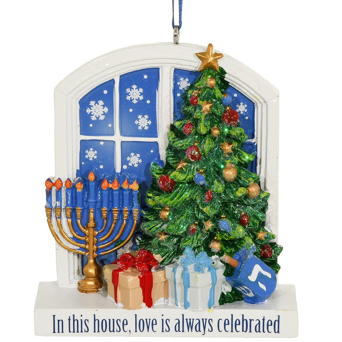 Love Celebrated Hanukkah Ornament