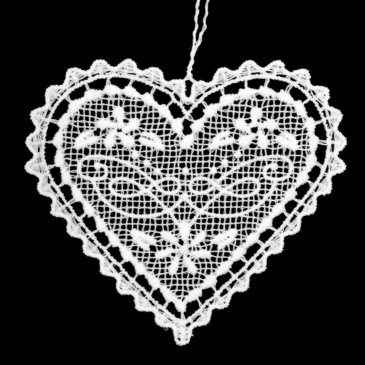 Heart Lace Ornament