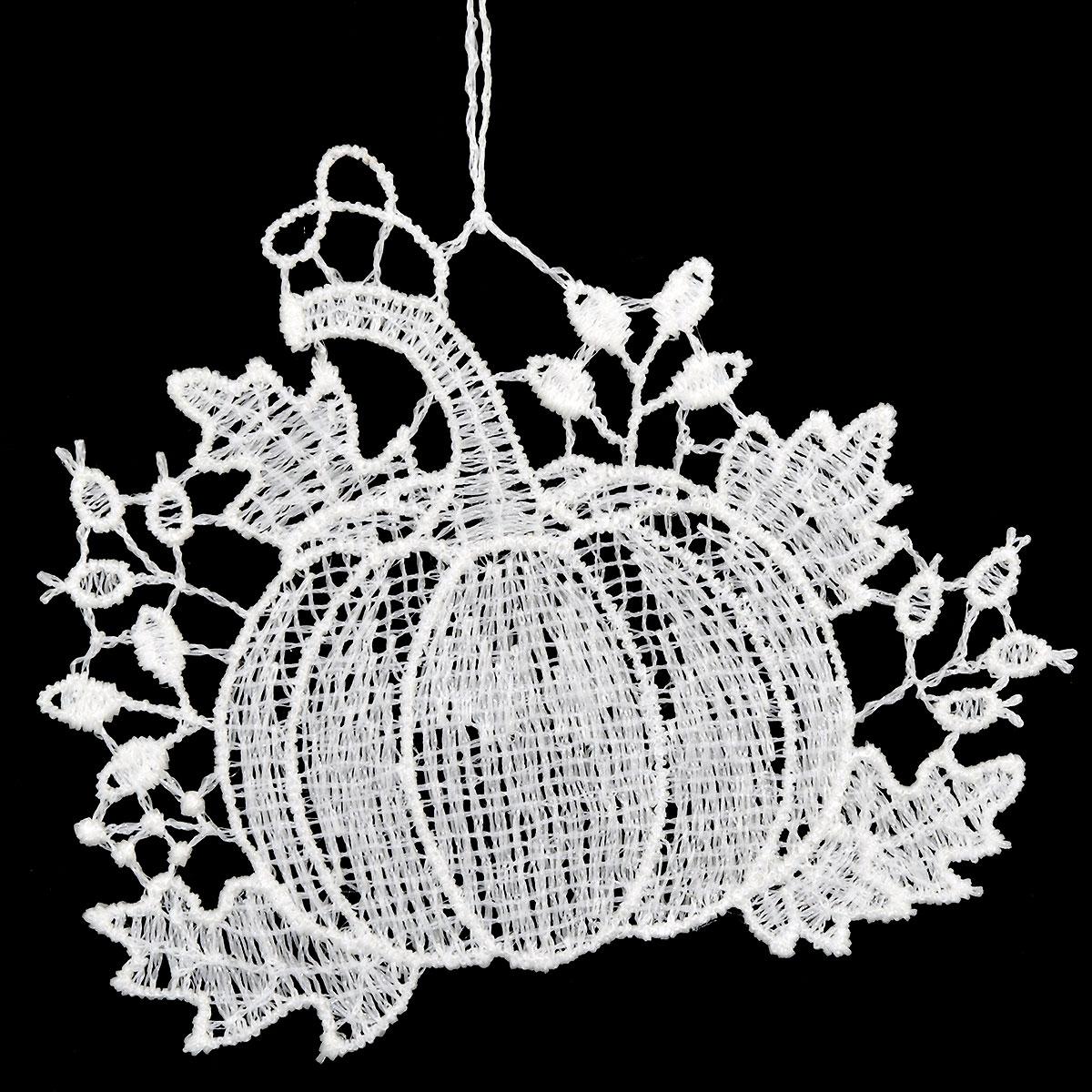Pumpkin Lace Ornament