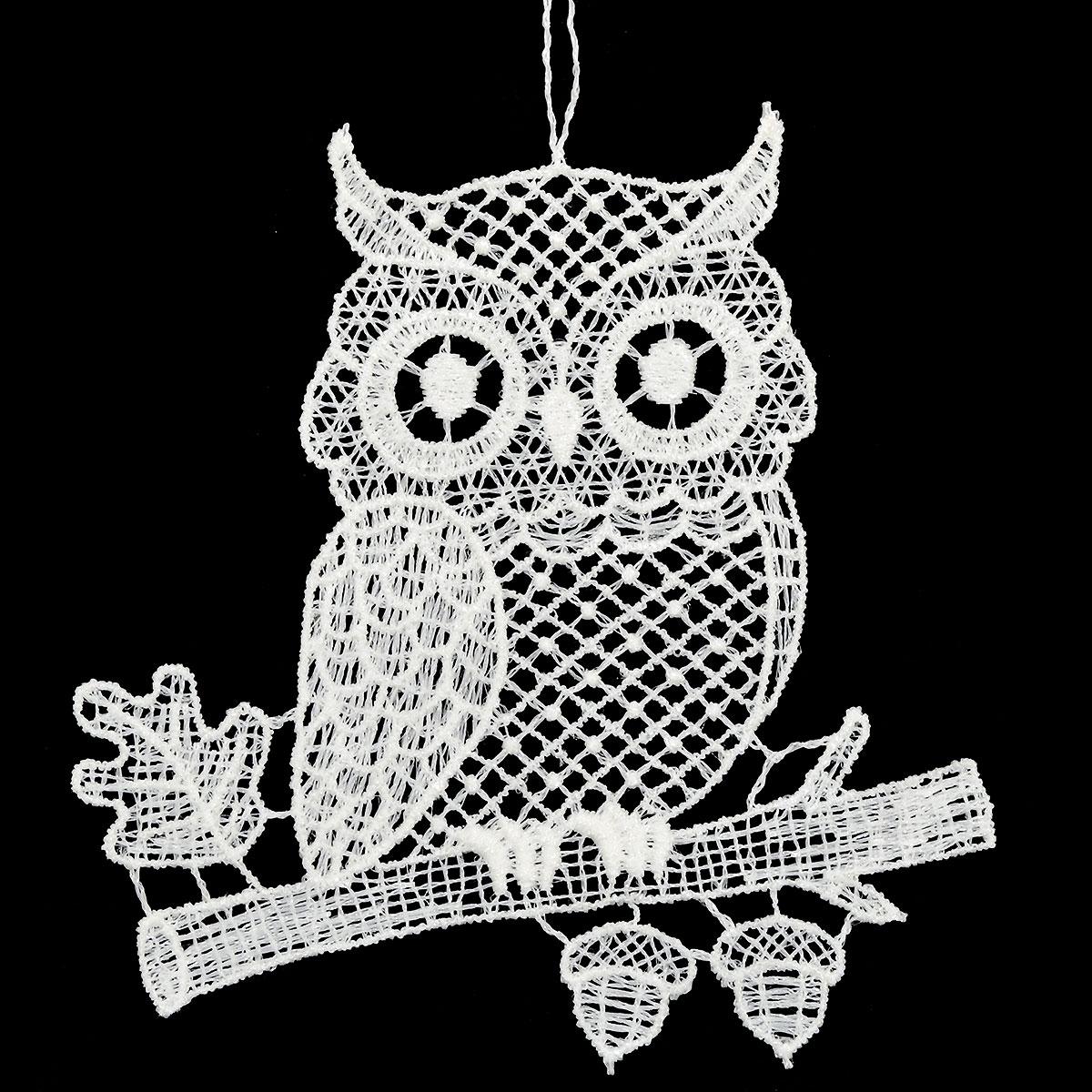Owl Lace Ornament