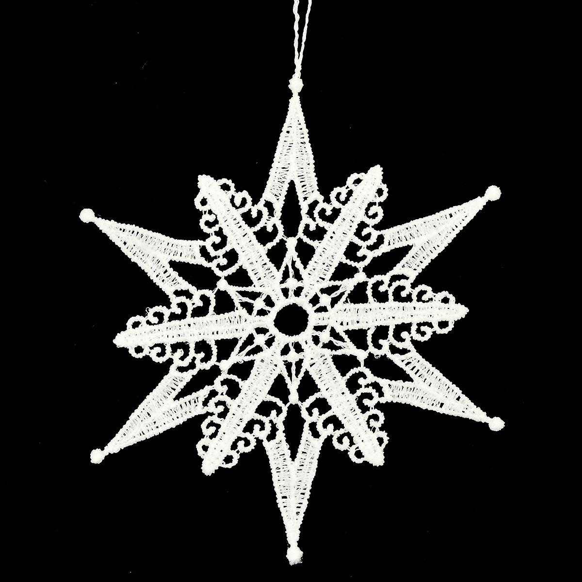Chip Star 2 Lace Snowflake Ornament