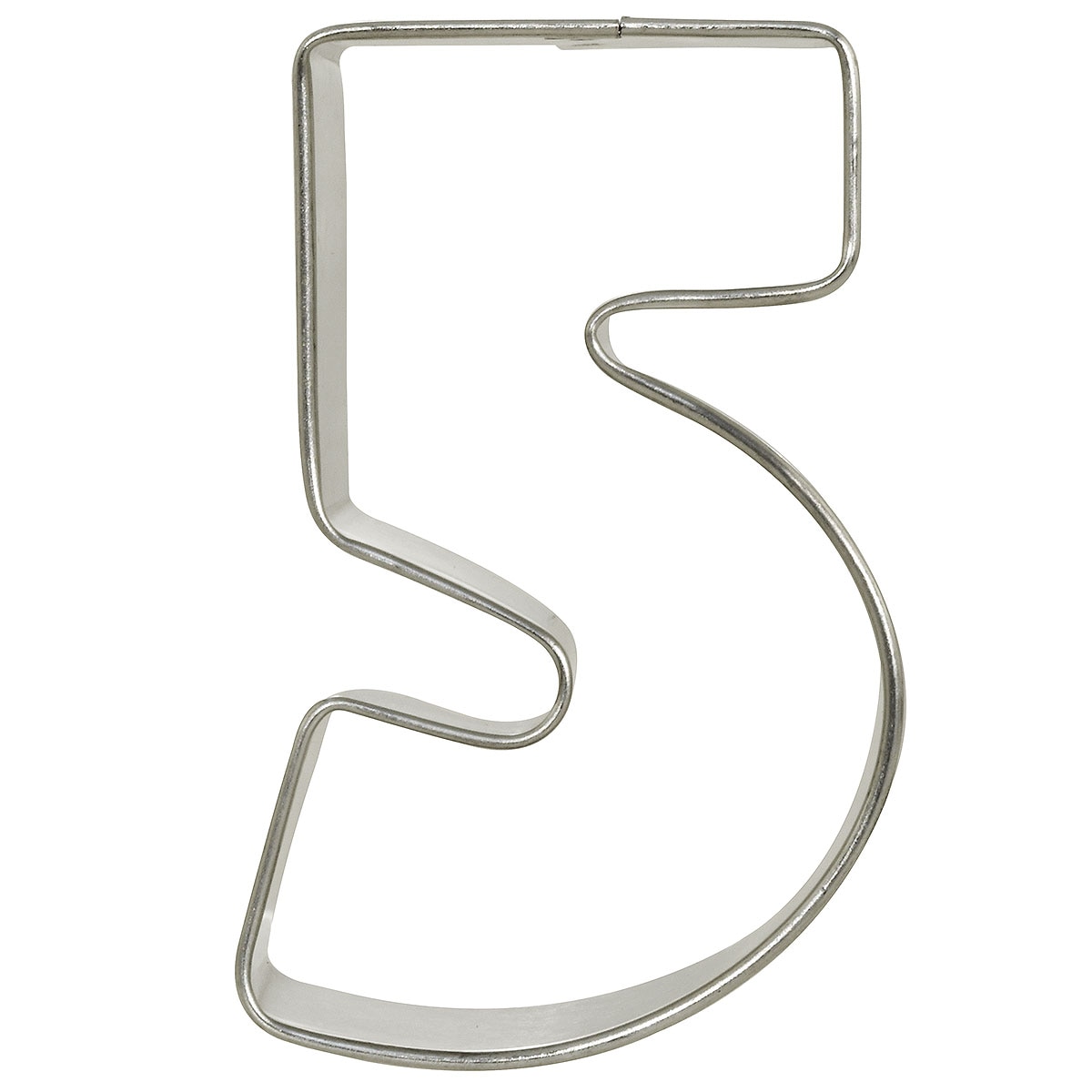 Number 5 Metal Cookie Cutter