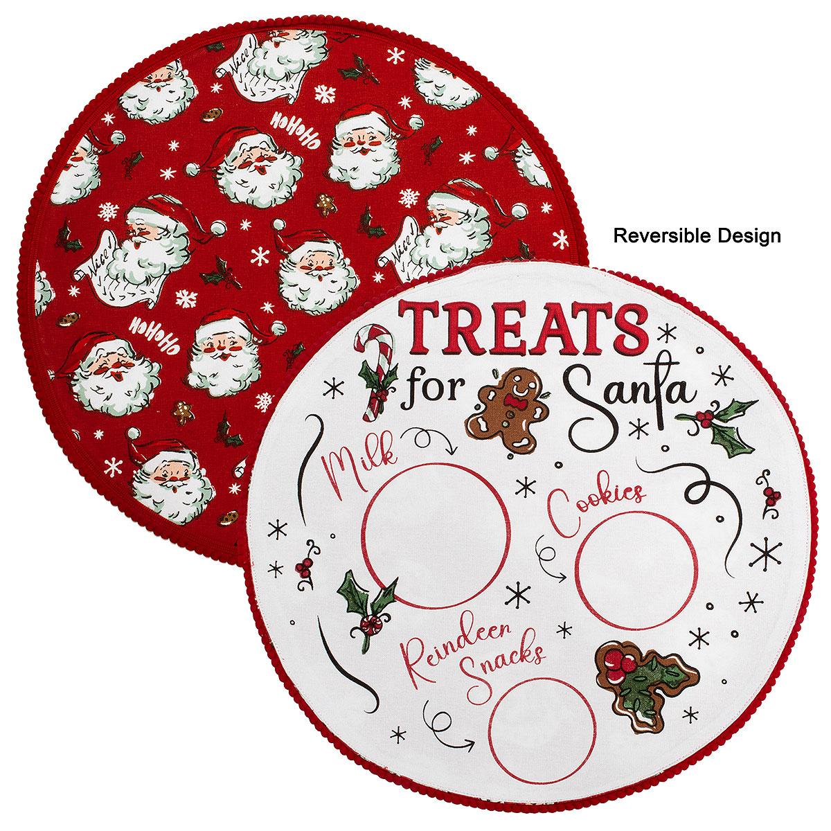 Cookies For Santa Round Reversible