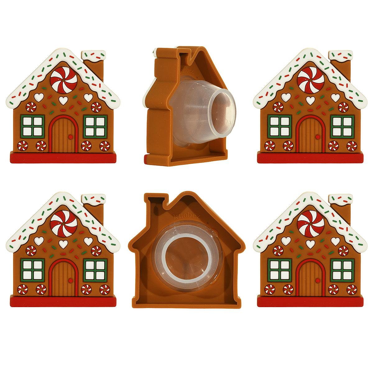 Gingerbread Knobez 6-Pack Decorative Knob Covers
