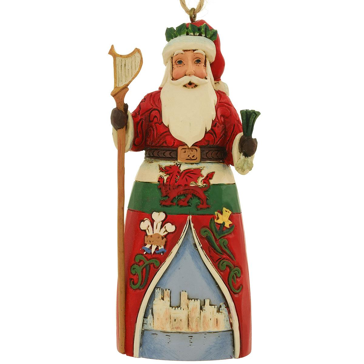 Welsh Santa Jim Shore Ornament