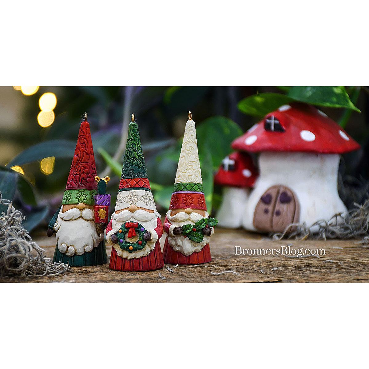 Mini Jim Shore Gnome Ornament Set