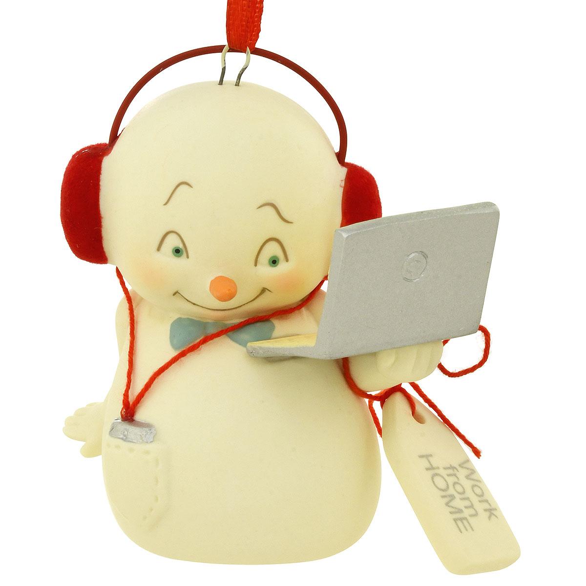 Work From Home Snowpinions Ornament