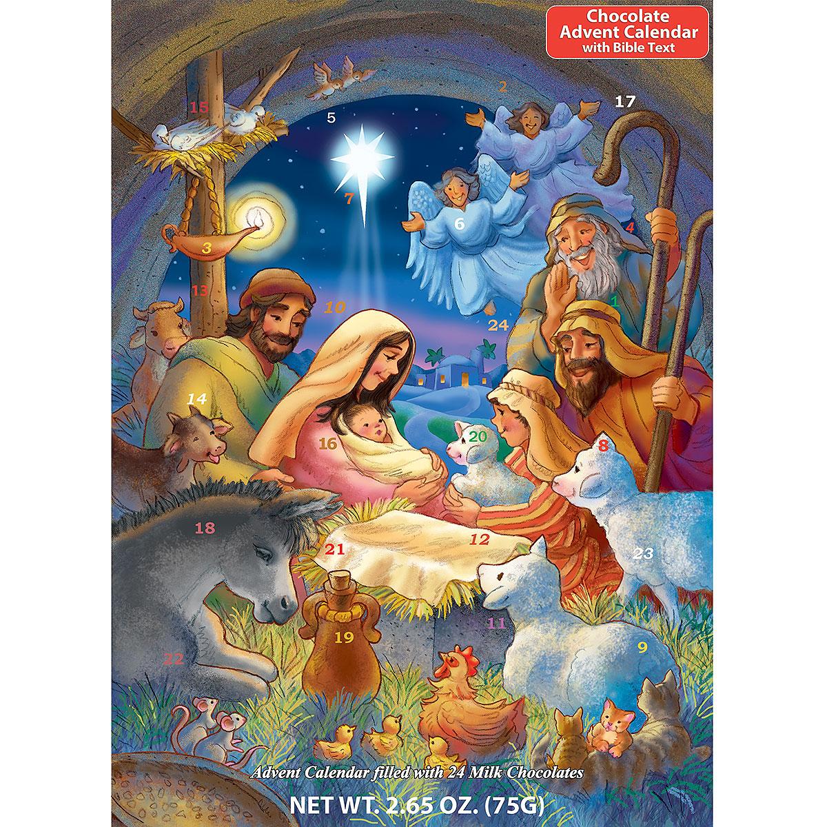 Manger Nativity Chocolate Advent