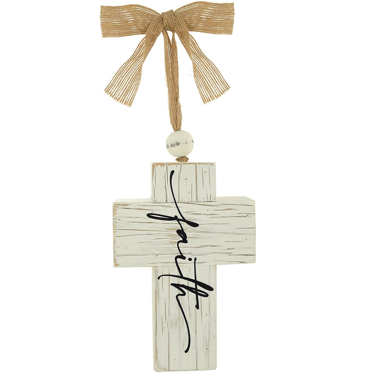 Faith Cross 7 Inch Resin