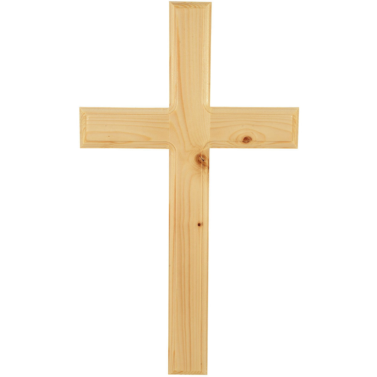 15 Inch Plain Wood Cross