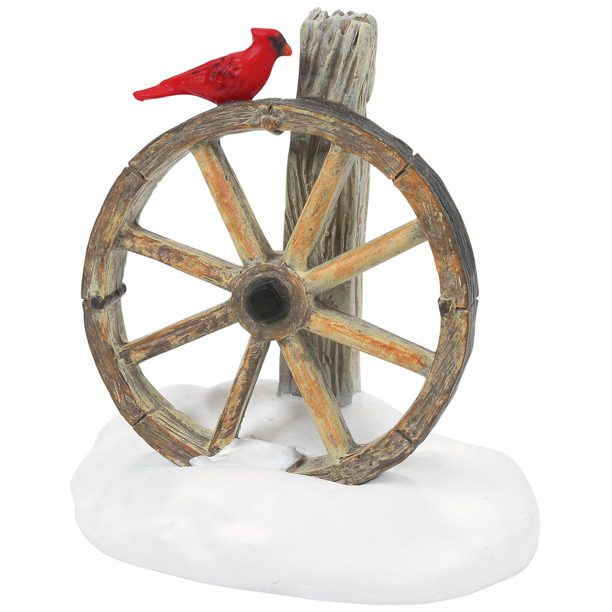 Cardinal Christmas Wagon Wheel