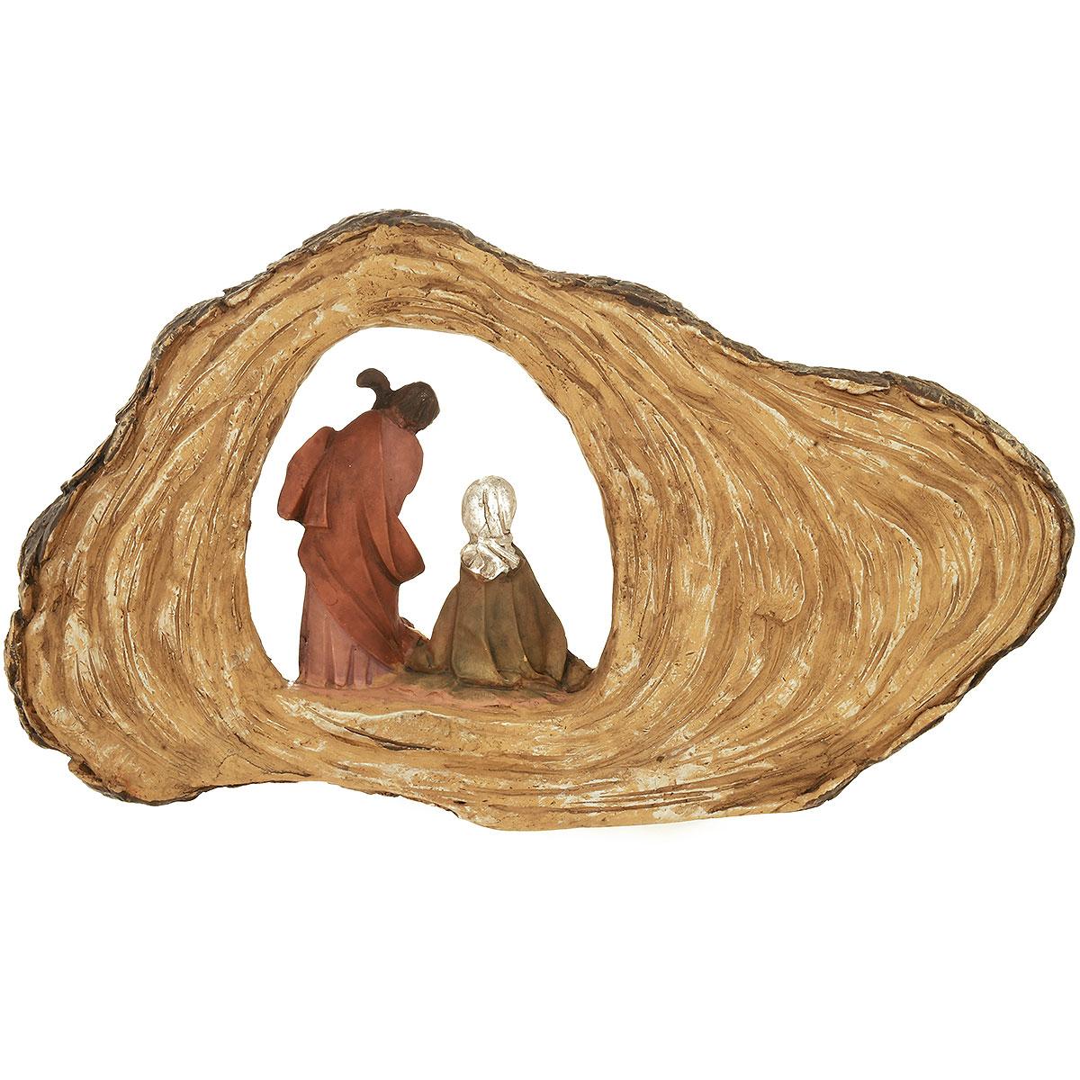Fontanini Nativity Holy Family In Stump Figure