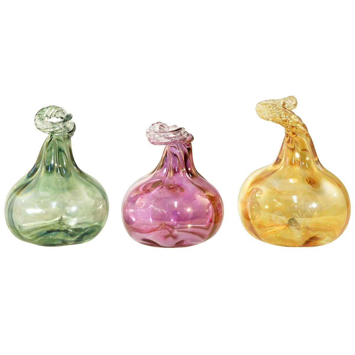 Egyptian Glass Miniature Pumpkins