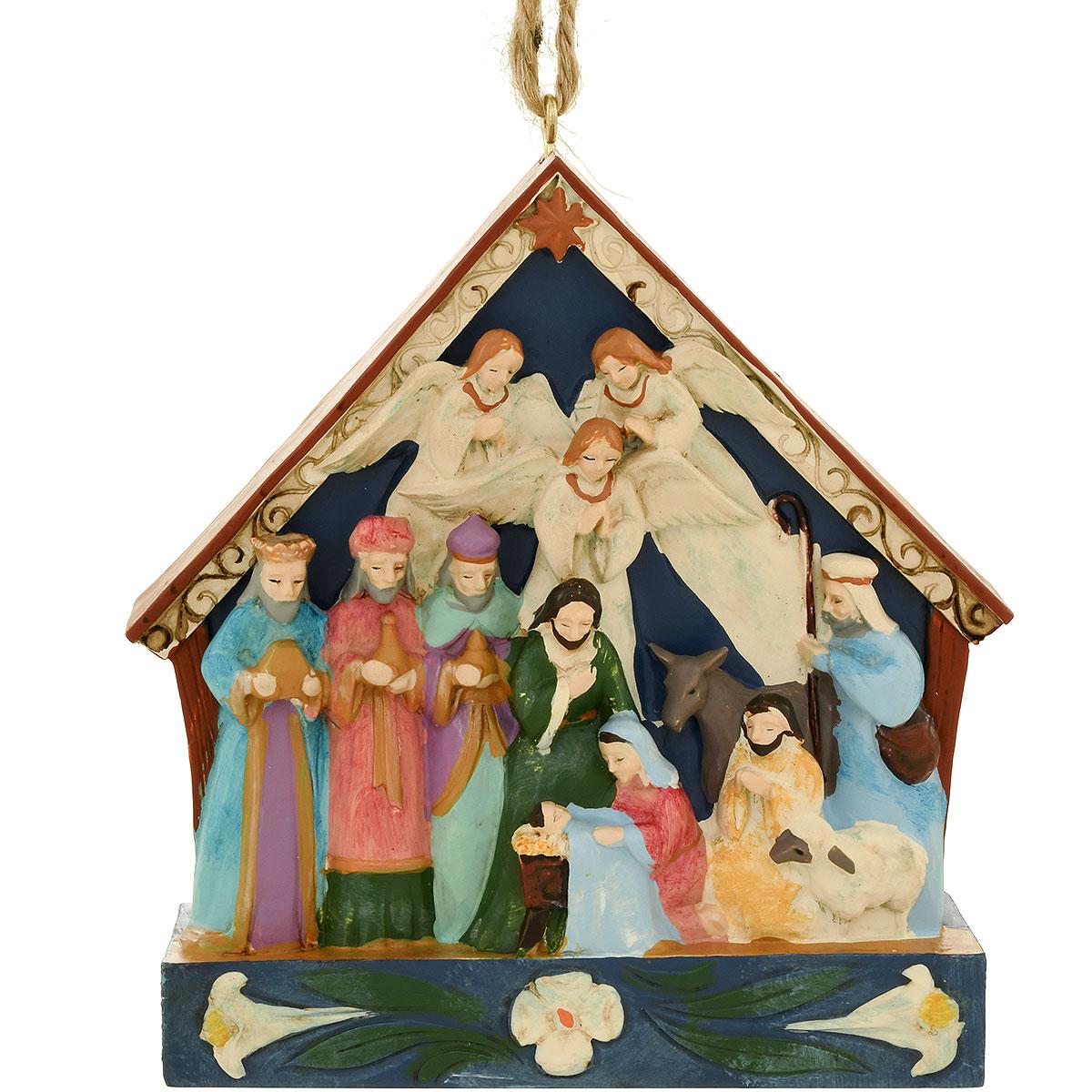 Nativity Stable Jim Shore Ornament