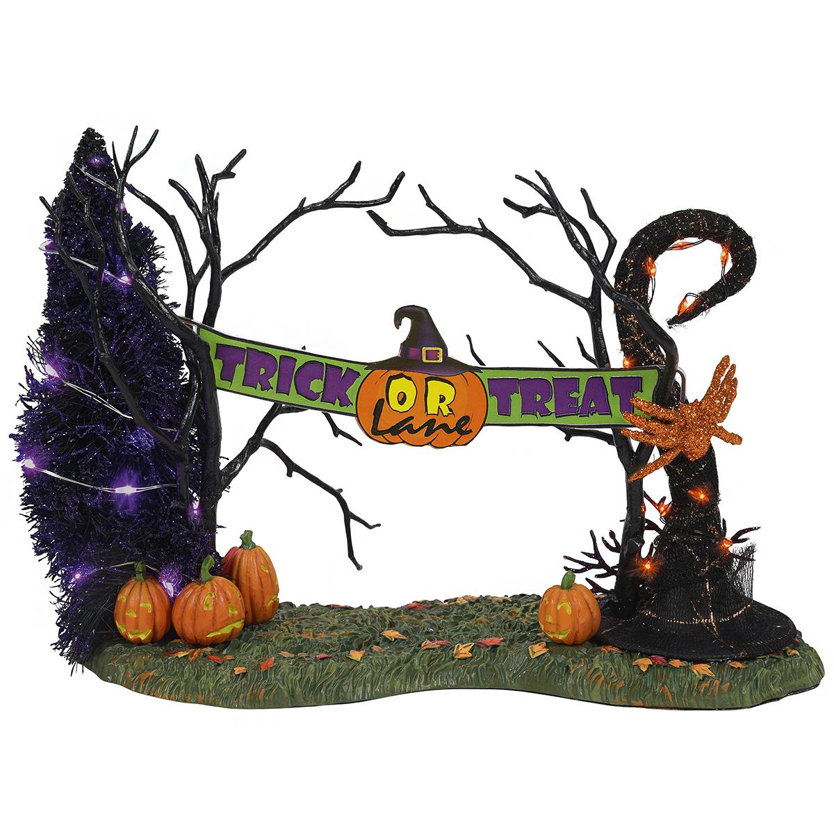 Lit Trick Or Treat Lane Entrance