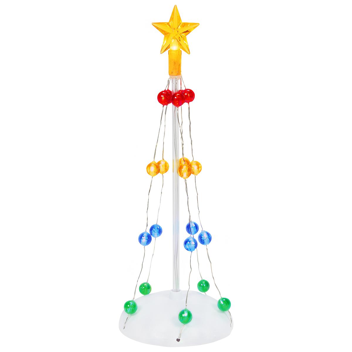 Lit Christmas Pole Tree