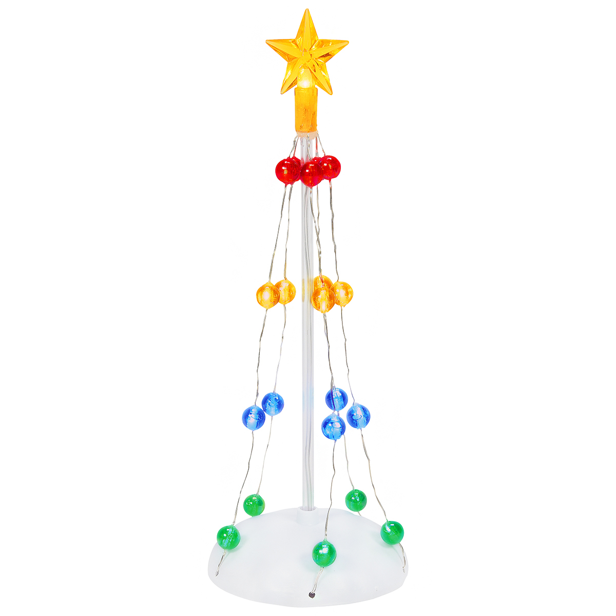 Lit Christmas Pole Tree