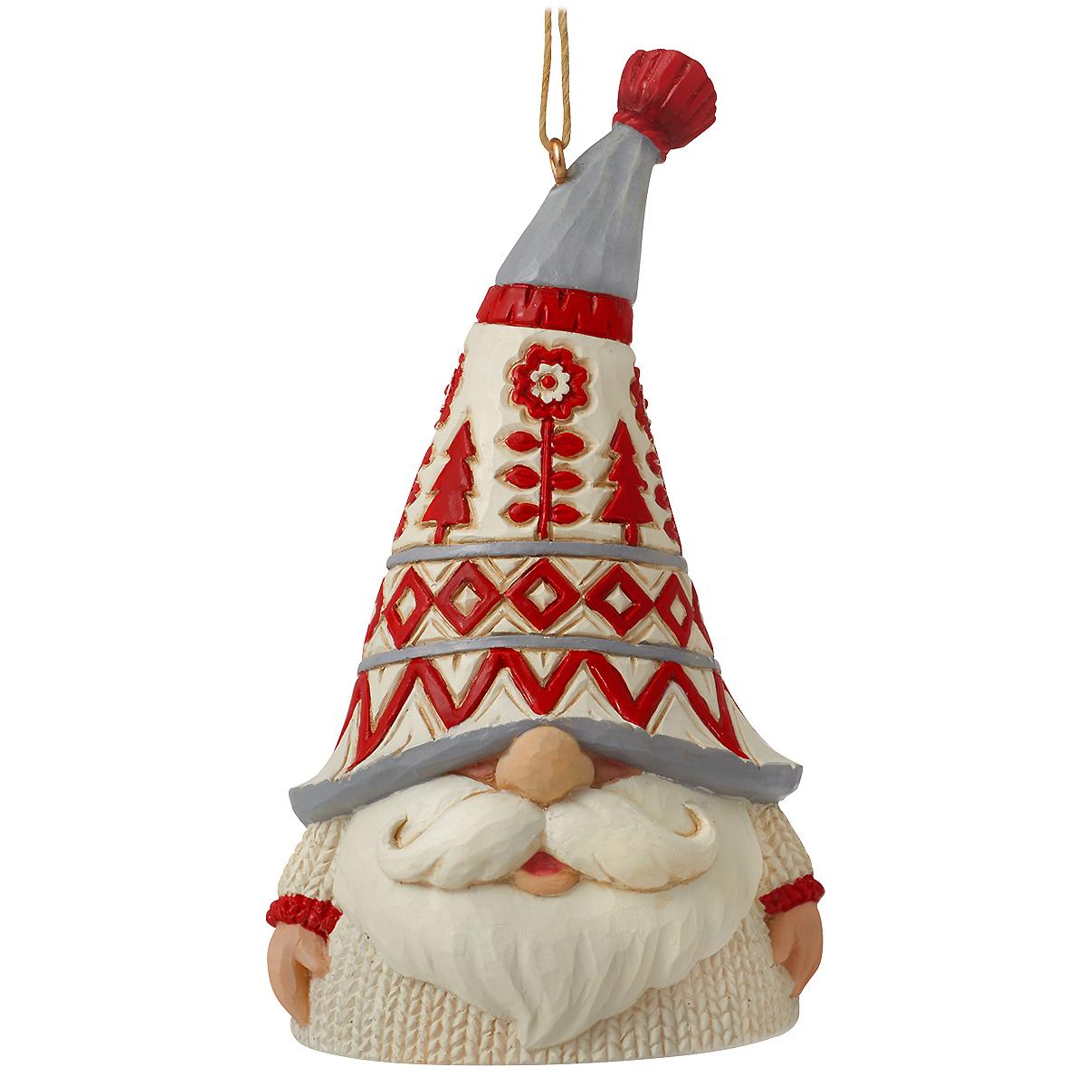Nordic Noel Gnome In White Sweater Jim Shore Ornament