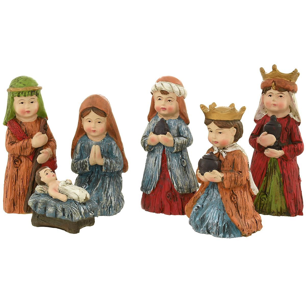 Nativity Set With Timber Look