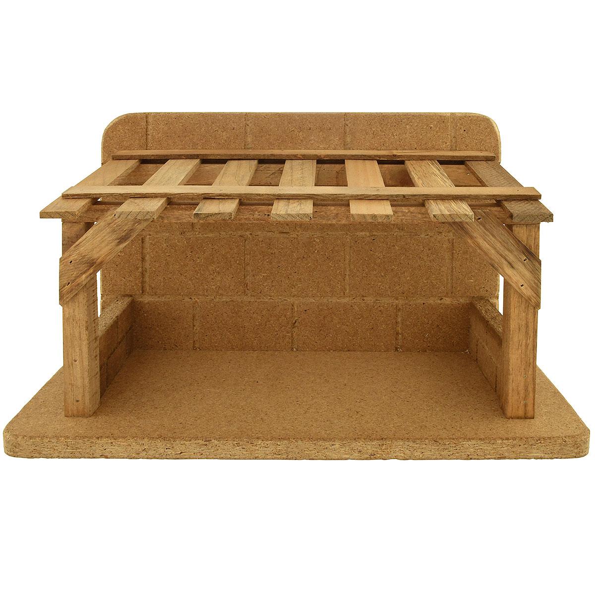 Handcrafted Wooden Stable With Cantilevered Roof