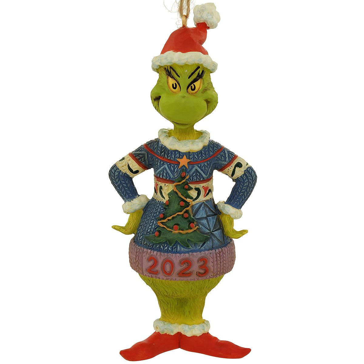 2023 Grinch In Christmas Sweater Jim Shore Ornament