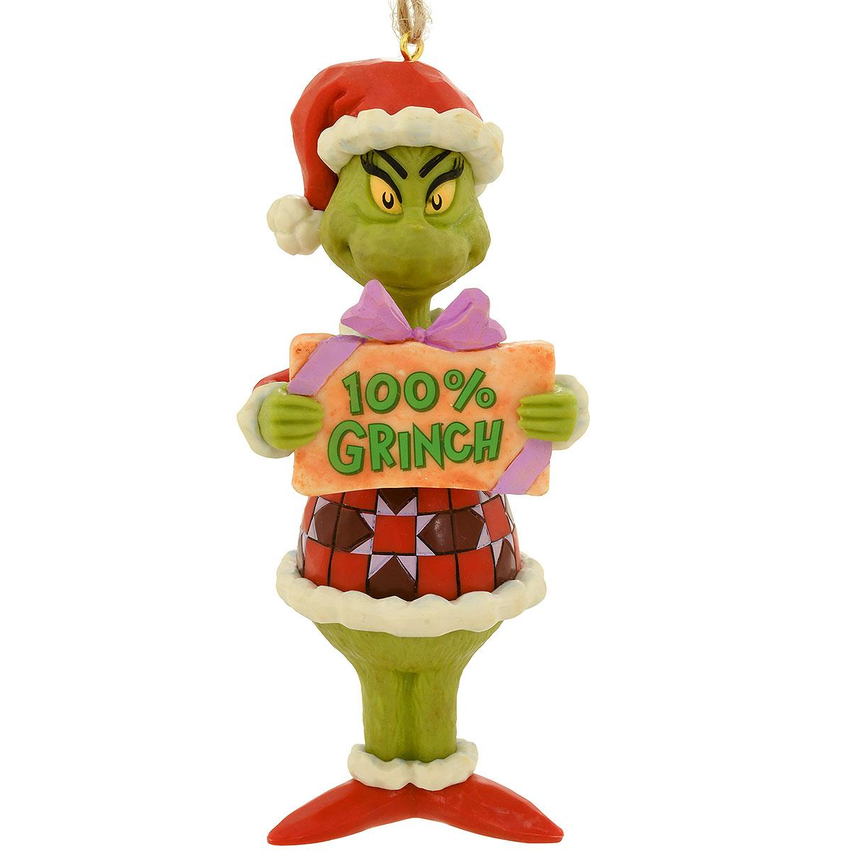 100% Grinch Jim Shore Ornament