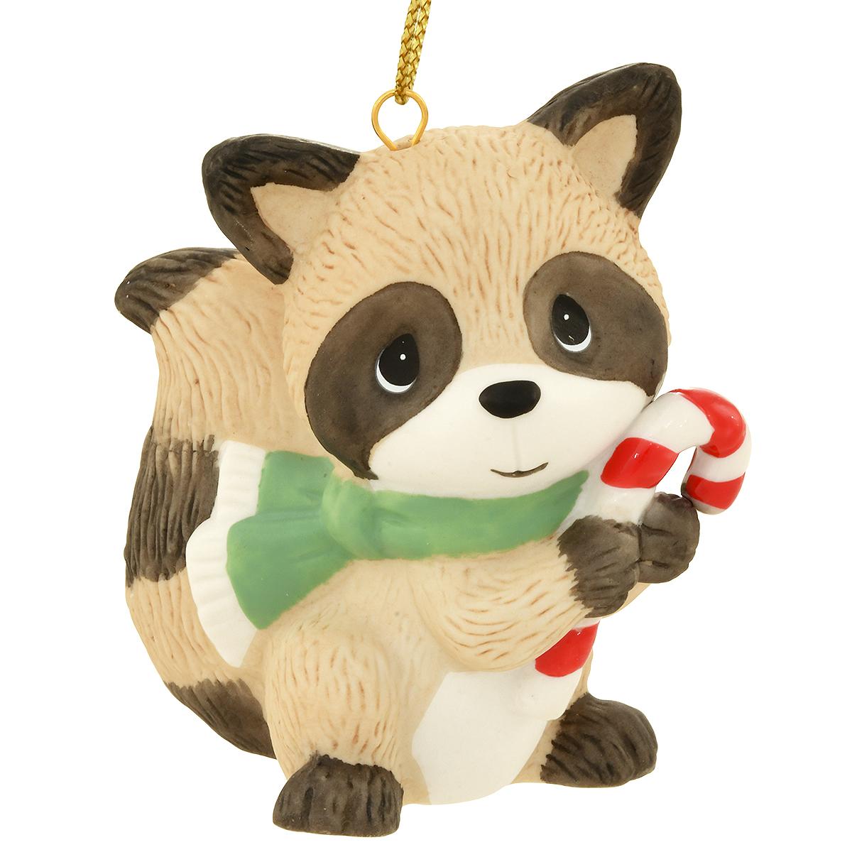 Christmas Raccoon Precious Moments