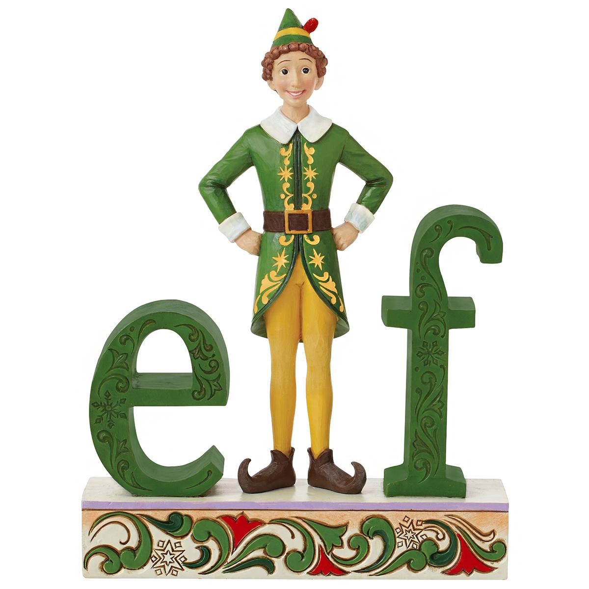 Buddy Standing As Letter L In Elf Jim Shore Figure