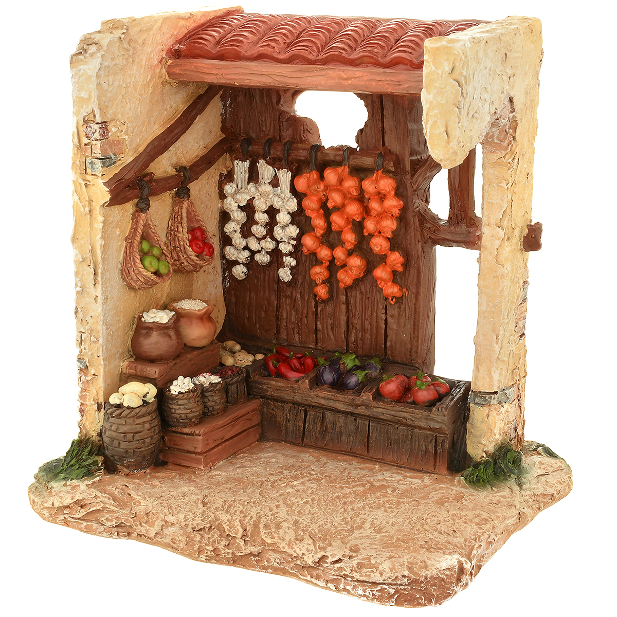 5" Fontanini Produce Shop Building Village Accessory