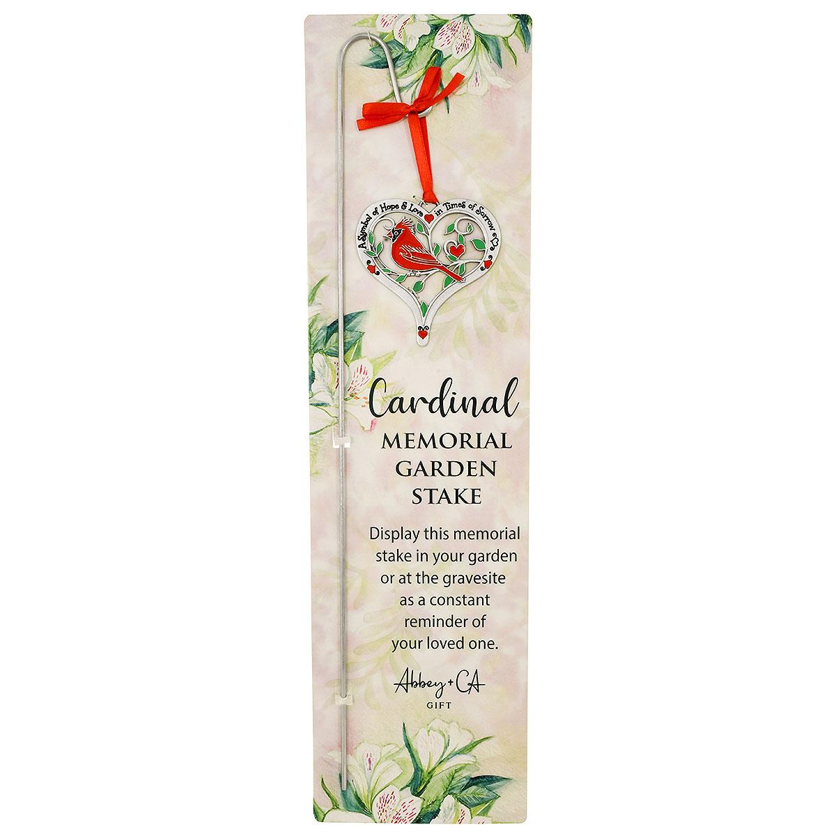 Cardinal Memorial Garden Stake