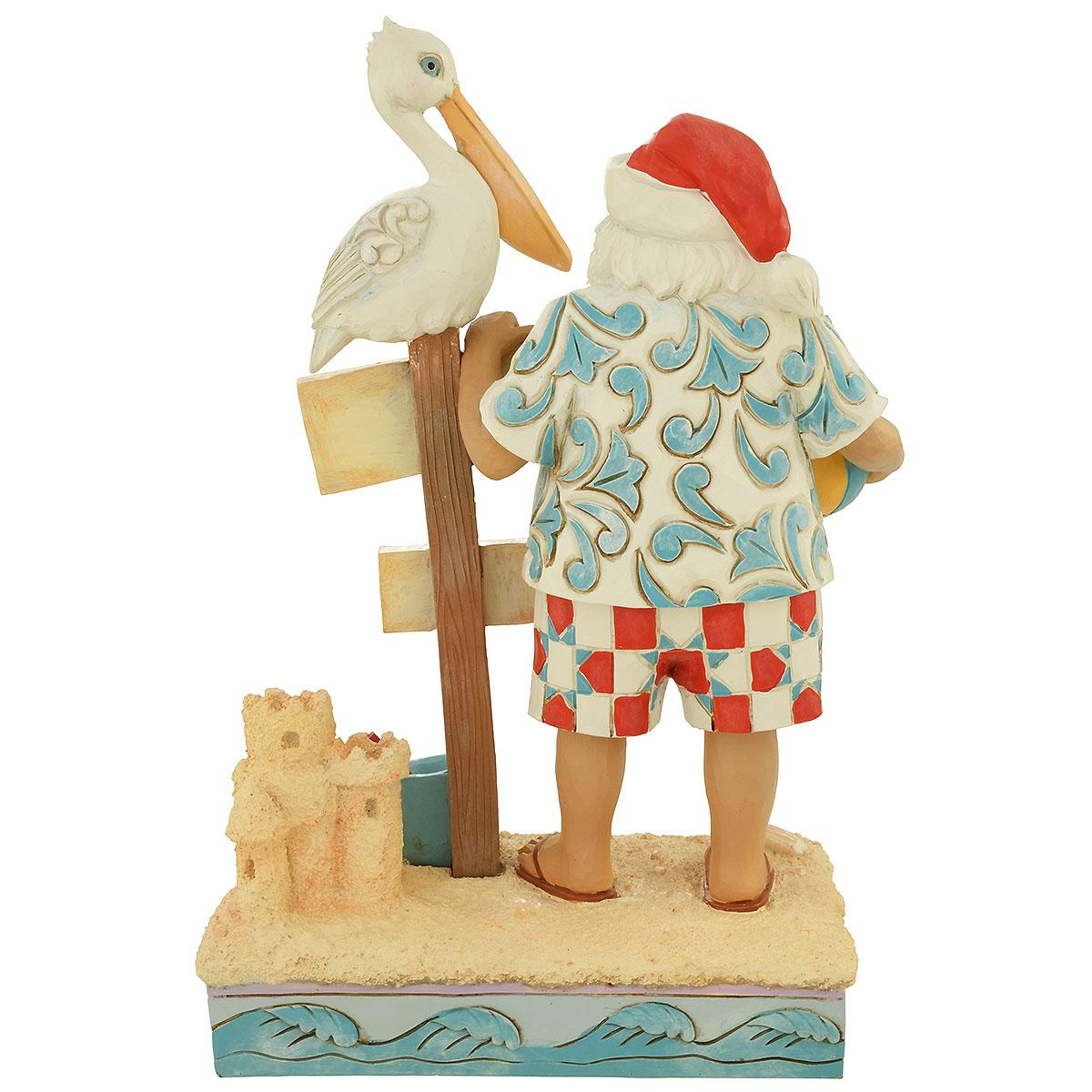 Coastal Santa With Sign Jim Shore
