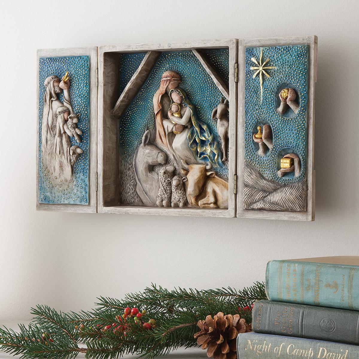 Starry Night Nativity Willow Tree