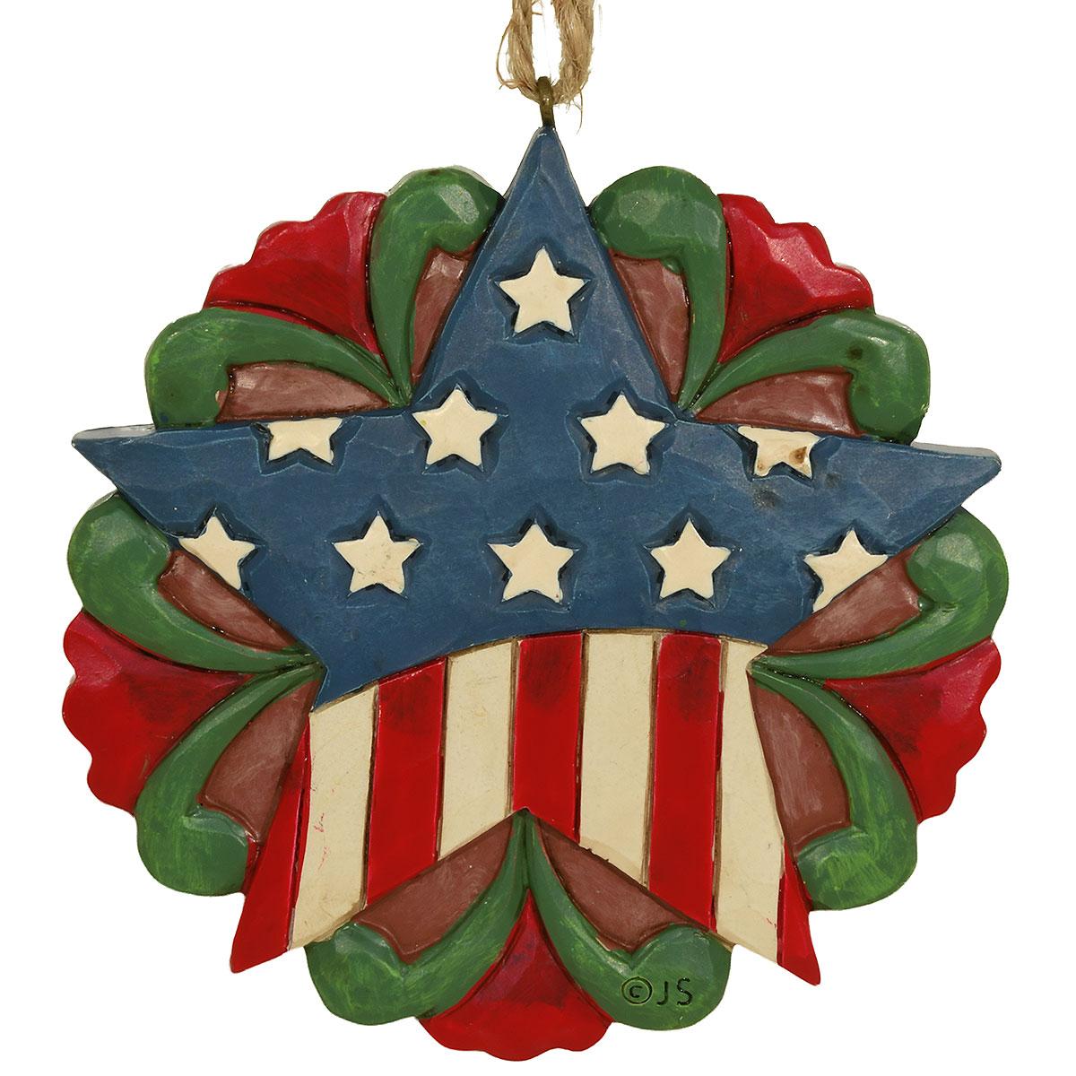 Patriotic Star Jim Shore Ornament