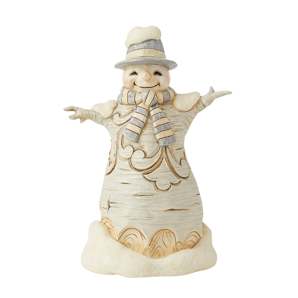Woodland Snowman With Hat Jim Shore