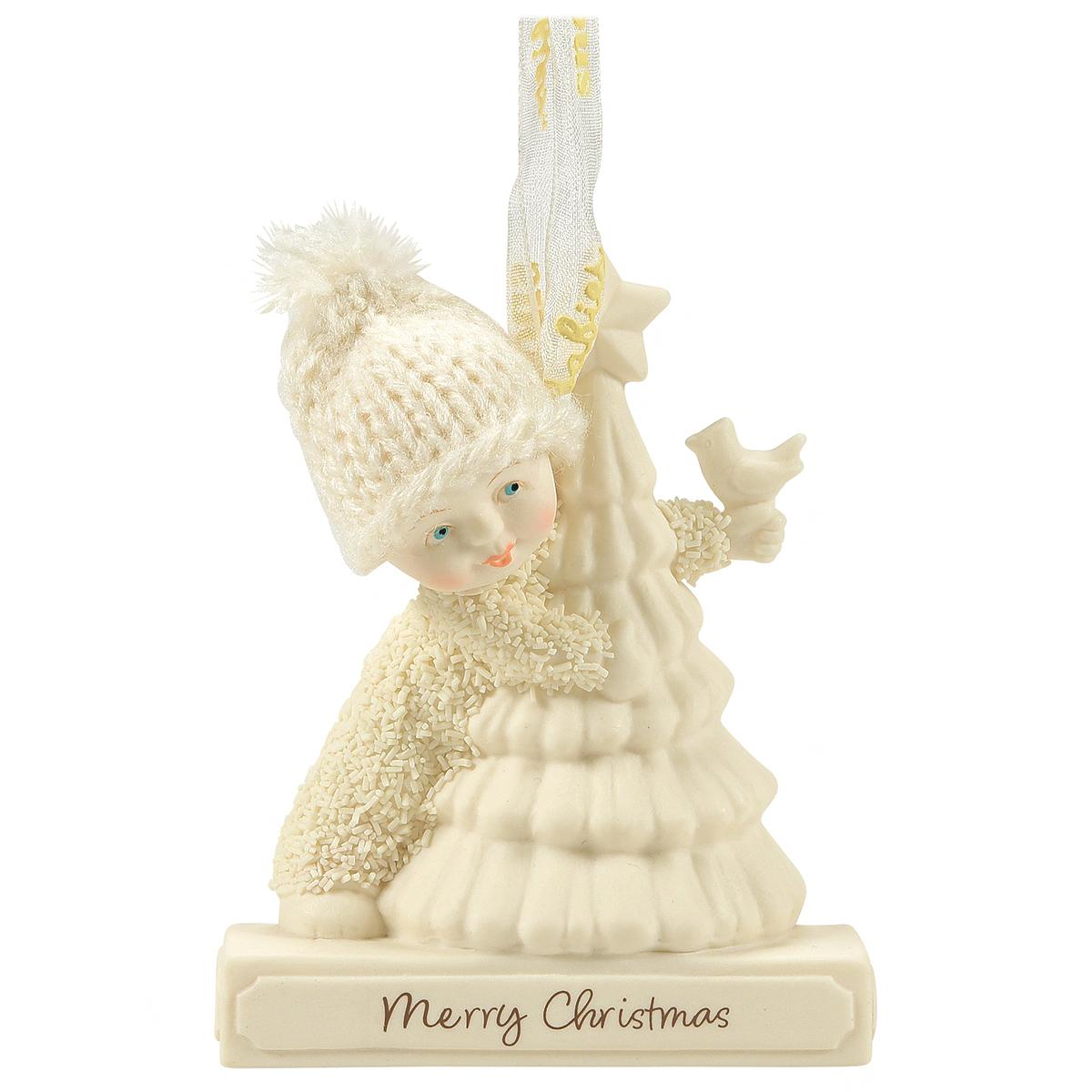 Clip Ornament Merry Christmas Snowbaby Ornament