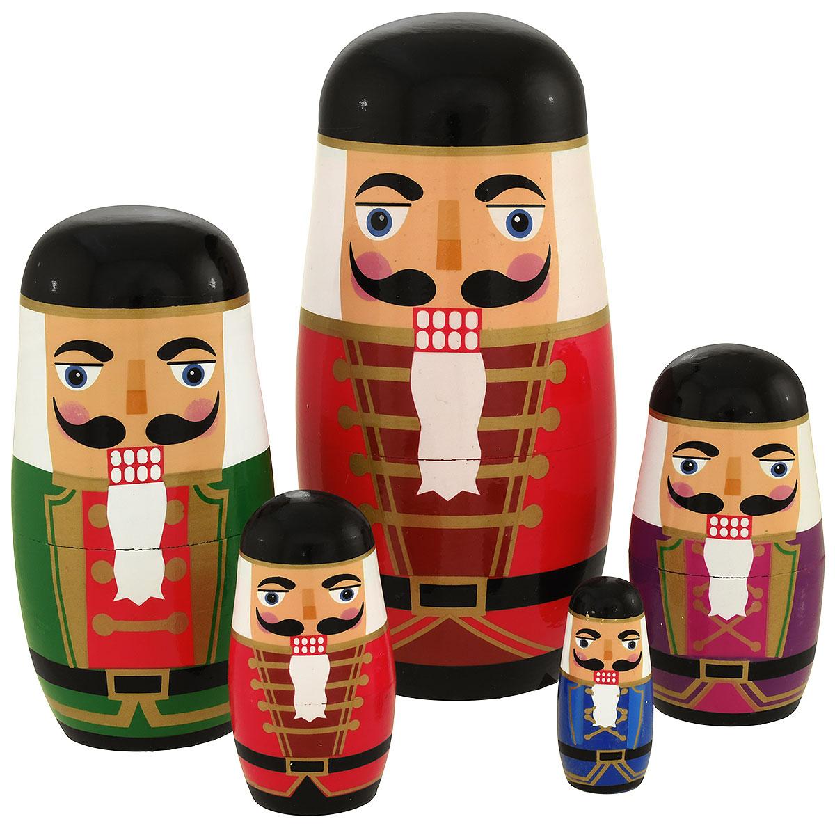Nutcracker Nesting Doll Set 5 Piece