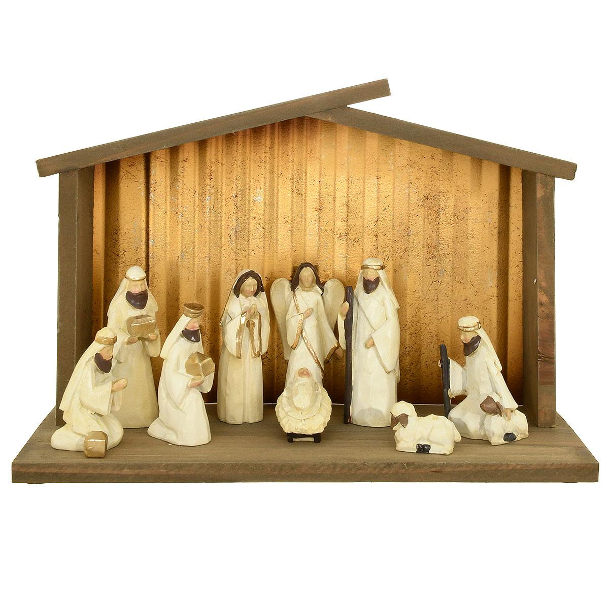 Nativity, Small White 12 Piece Set