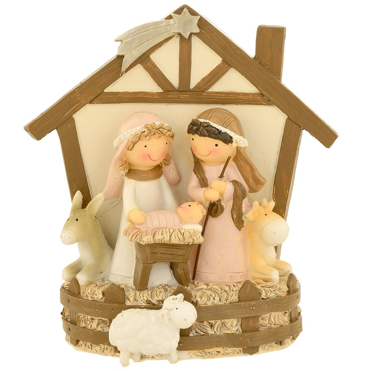 Holy Family In Creche Figure