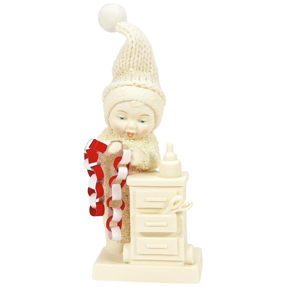 A Paper Chain For Christmas Snowbaby Figurine