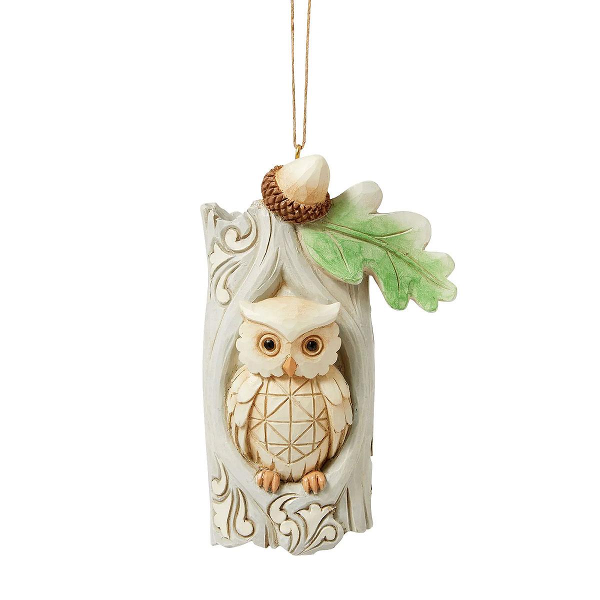 Jim Shore Woodland Owl In Tree Orn
