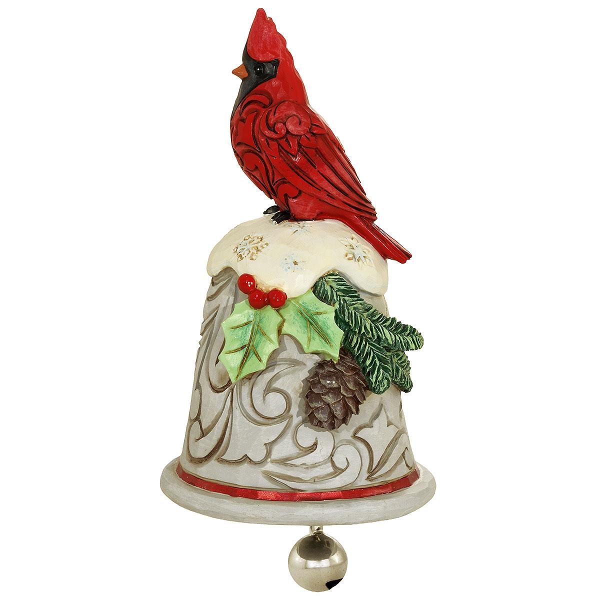 Cardinal Perched On Bell Jim Shore