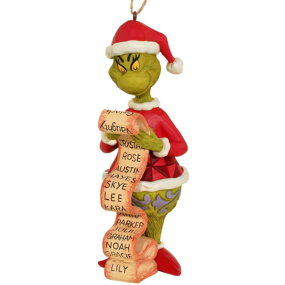 Grinch With List Jim Shore Ornament