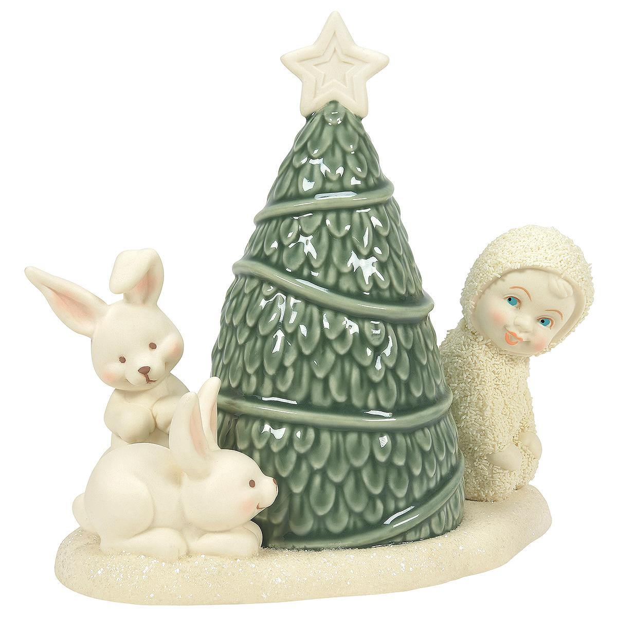 Peek-A-Boo Snowbaby Figurine