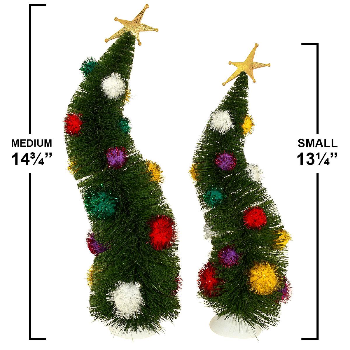 Small D56 Wonky Bottle Brush Tree