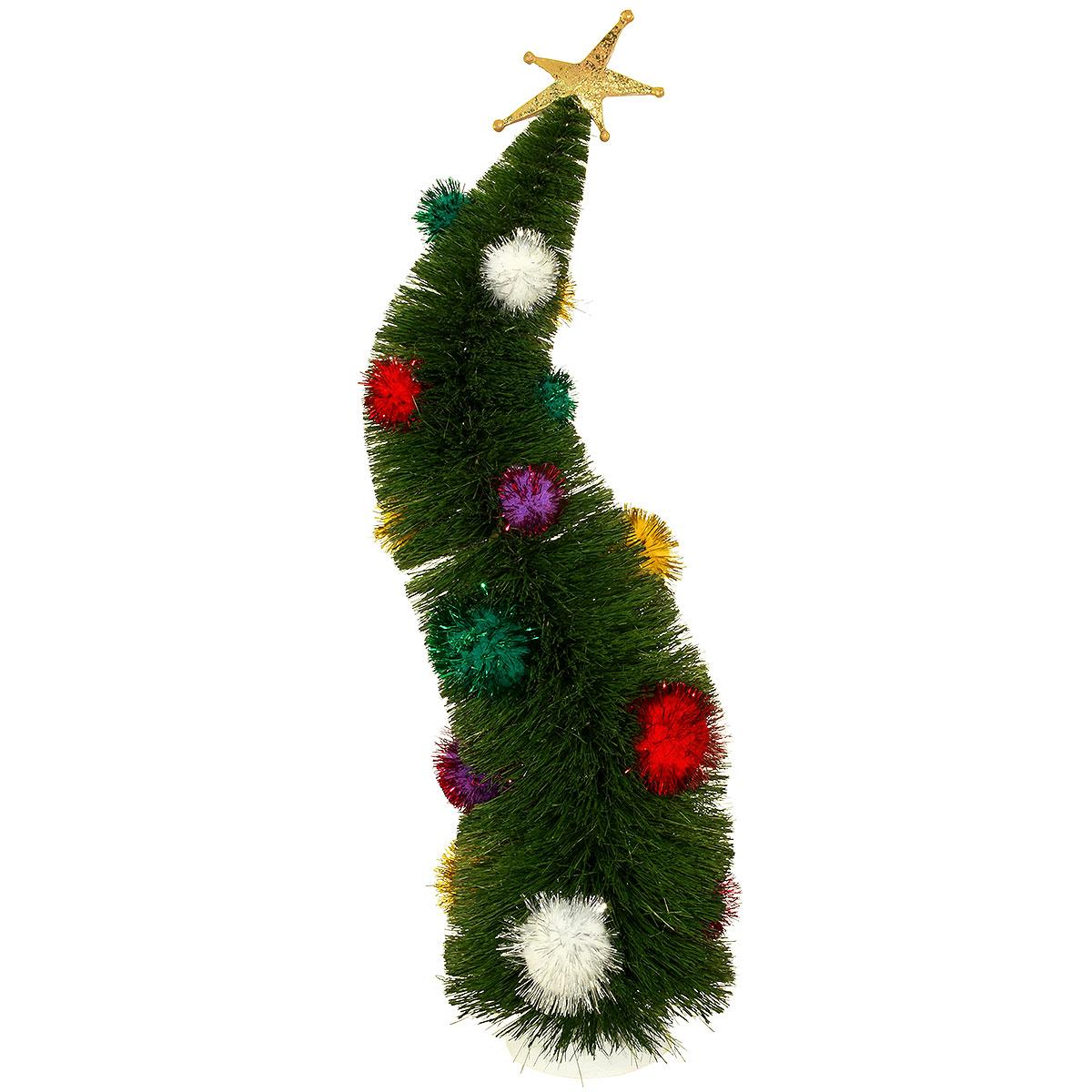 Medium D56 Wonky Bottle Brush Tree
