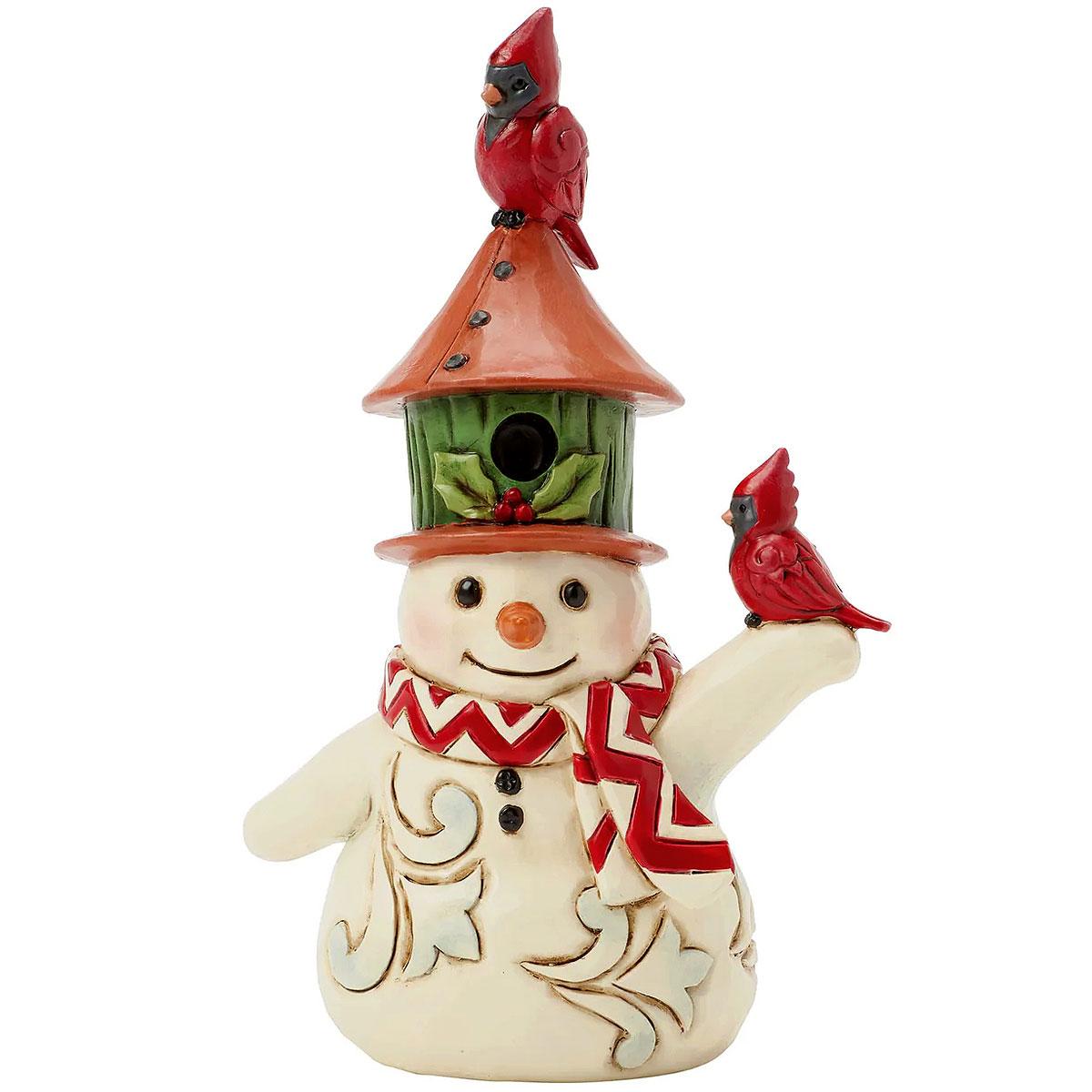 Snowman With Birdhouse Jim Shore