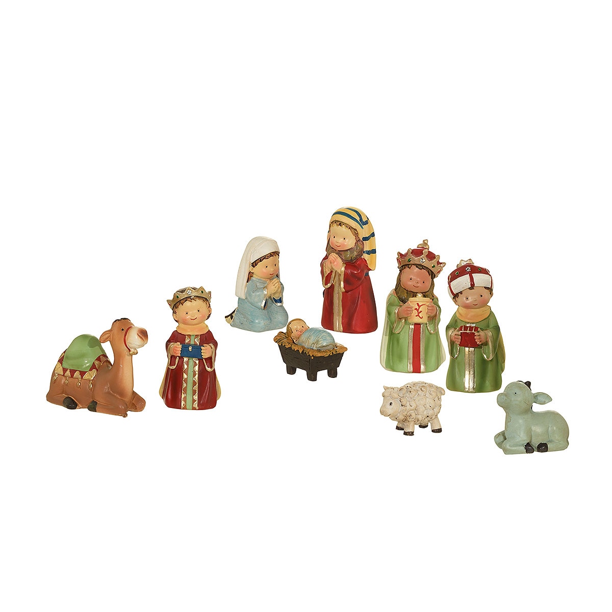 Kid Nativity 3.5 Inch, 9 Piece Set