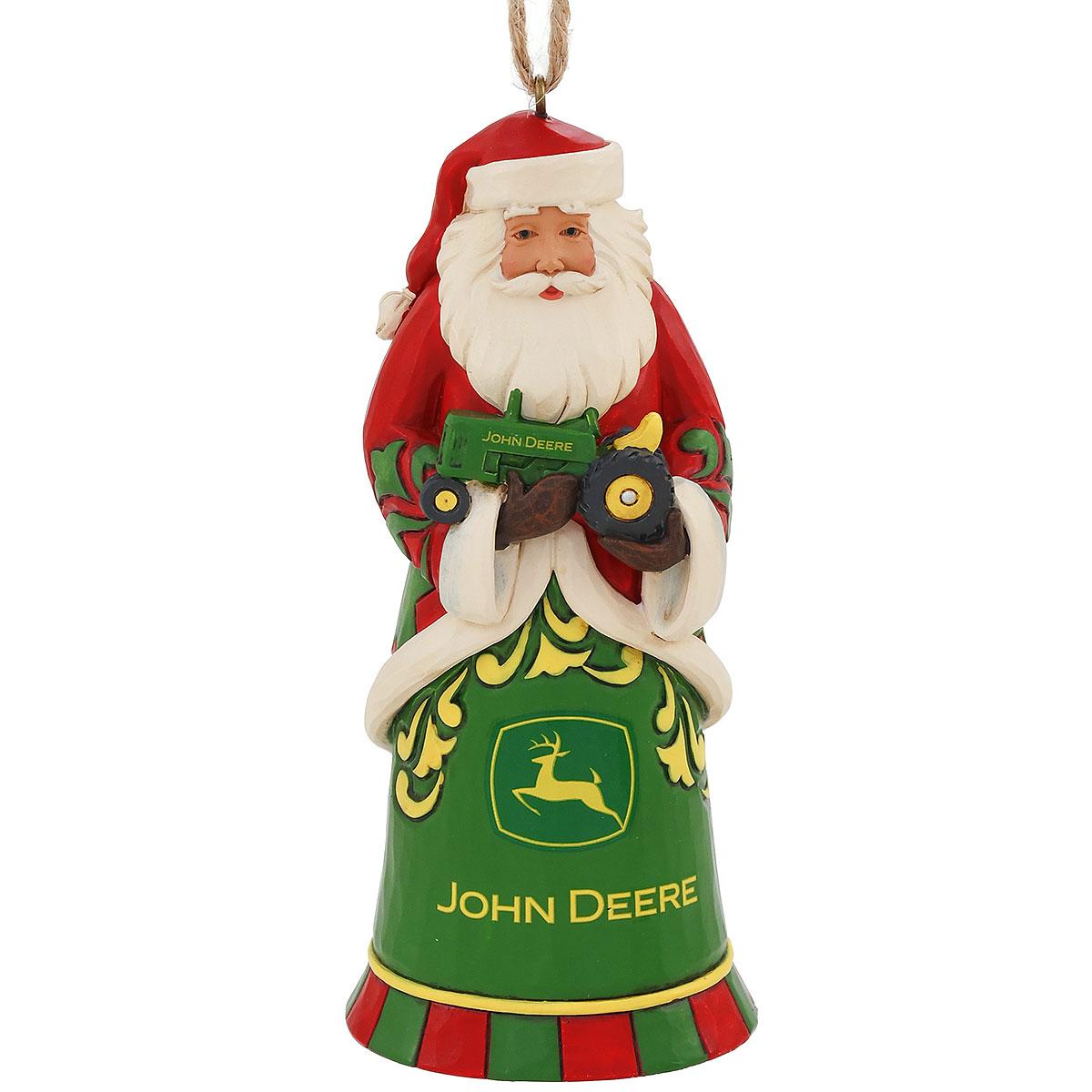 Santa Holding John Deere Tractor JS