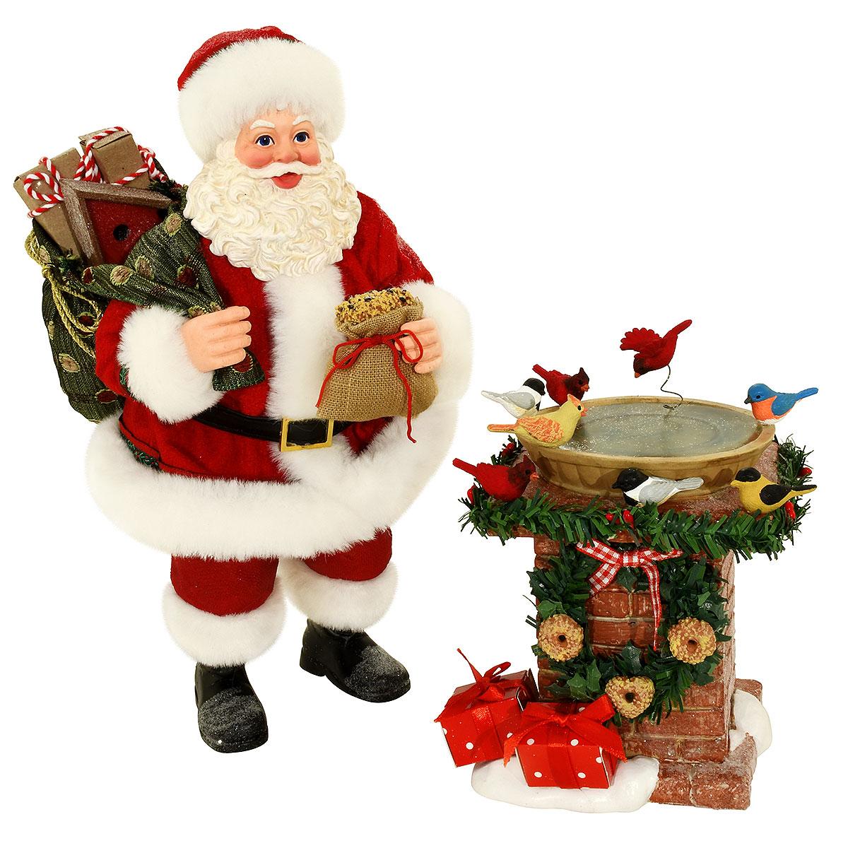 Bird Bath Santa Possible Dreams
